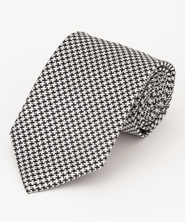 J.PRESS MEN 【J.PRESS BLACK&WHITE COLLECTION】小紋柄 フォーマルネクタイ ホワイト系3