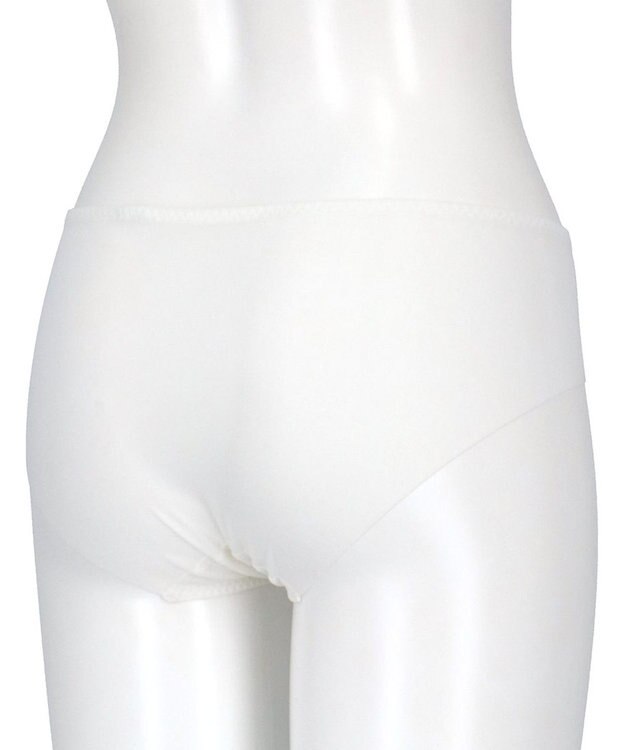 une nana cool 小さく見せるミニマイザーブラ レース ショーツ ホワイト×ピンク