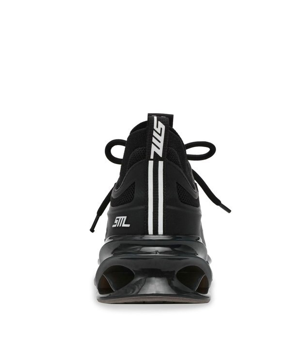 STEVE MADDEN ROCKETS スパイラルソールスニーカー ブラックブラック