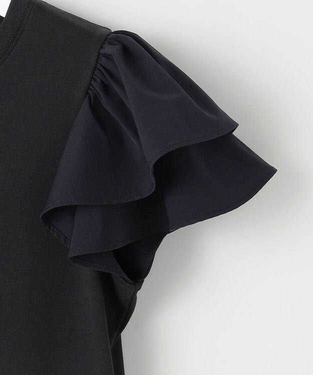 Feroux フリル袖  Tシャツ ブラック系