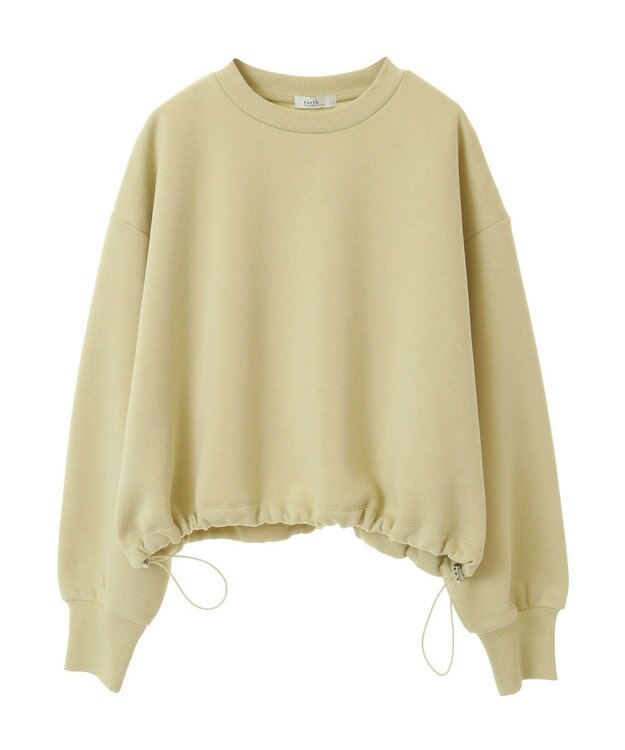 earth music&ecology ドロストヘムスウェット Yellow