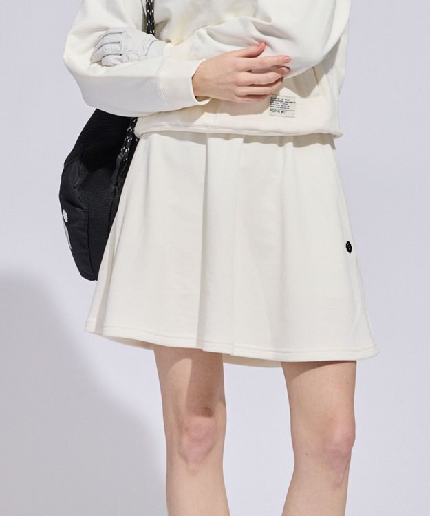 PW CIRCULUS 【WOMEN】裏毛スウェットフレアスカート ゴルフウェア レディース アイボリー系
