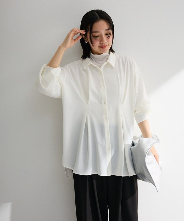 Green Parks ウエストタックシャツチュニック Ivory