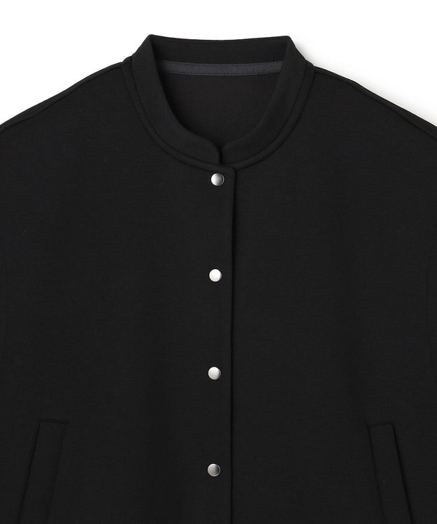 UNFILO BEAUTY FORM JERSEY スリーブレス ブルゾン ブラック