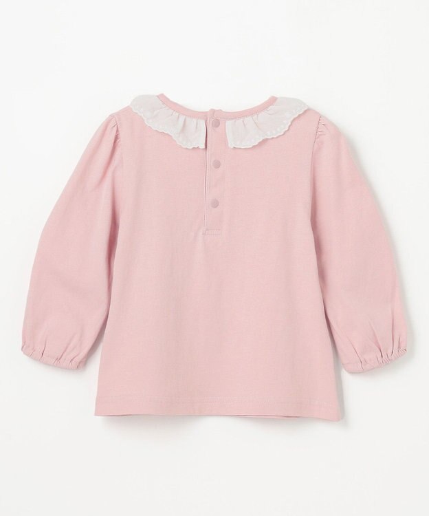 組曲 KIDS 【80~100㎝】エンブロイダリー Tシャツ ピンク系