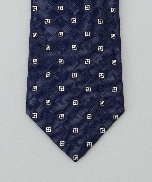 GOTAIRIKU 日本縫製/オリジナル柄【Fermo Fossati】ネクタイ_小紋柄 ネイビー系8