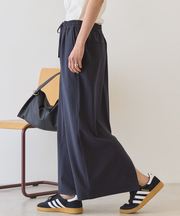 AMERICAN HOLIC 【イージーケア】ベイカータイトスカート Stripe Navy