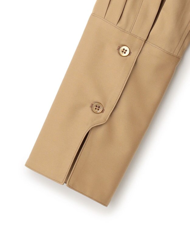 23区 【23区 lab.】ハイカウントコットン シャツ ワンピース キャメル系