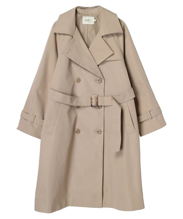 earth music&ecology ベーシックトレンチコート Beige