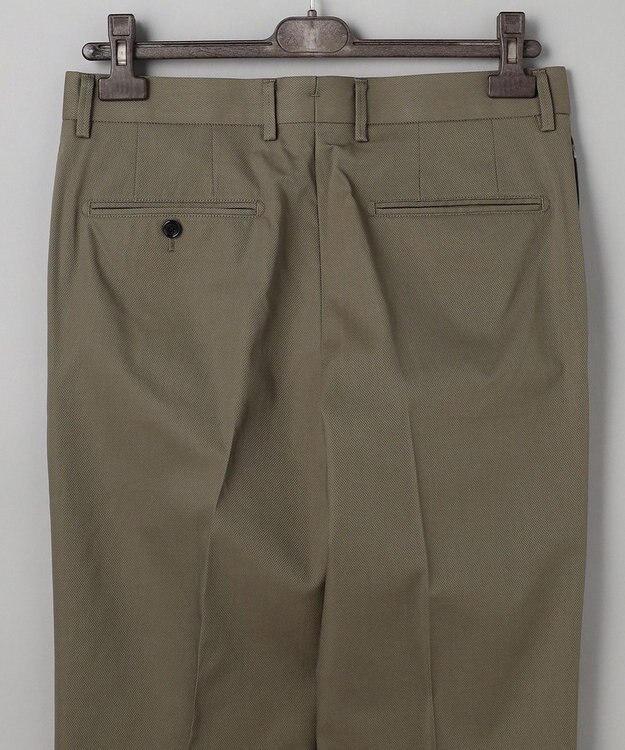 GOTAIRIKU 仕事で着られる綿パン【吸水速乾/ストレッチ/折り目加工】クールマックスコットンパンツ_ノータック（26年モデル） ダークグリーン/26年限定色