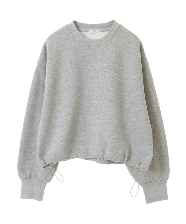 earth music&ecology ドロストヘムスウェット Gray Mixture