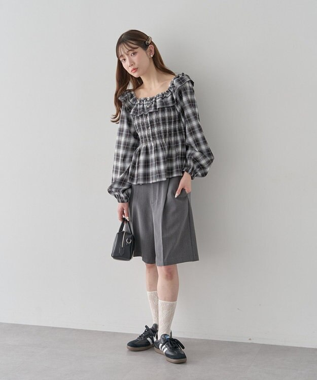 earth music&ecology バミューダパンツ Gray
