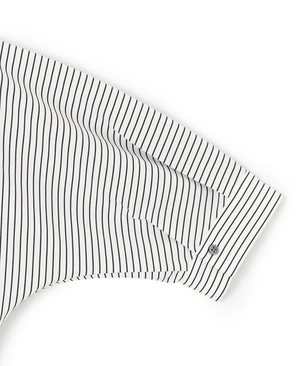 23区 【洗える】タックディテールプルオーバー ストライプ カットソー ネイビーストライプ