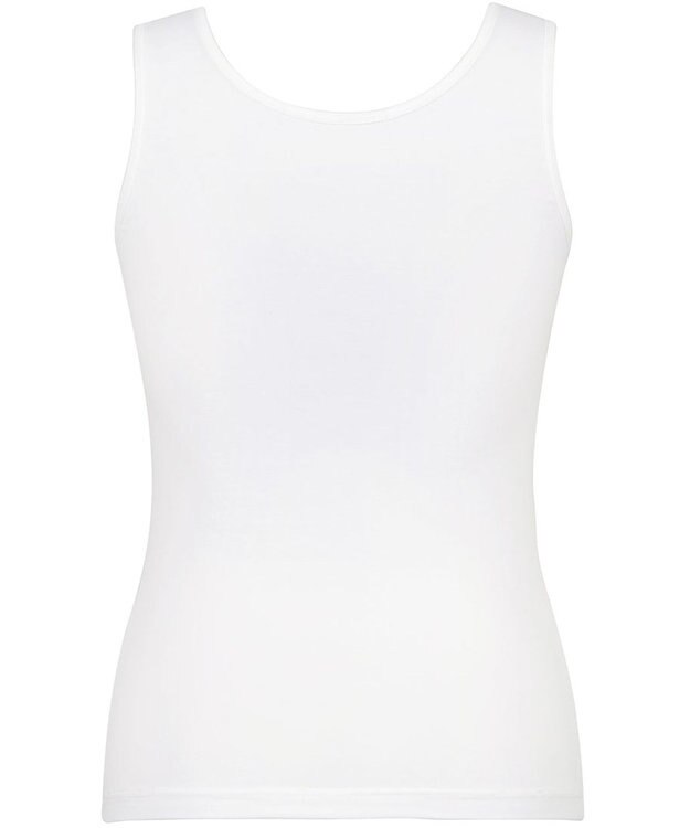 Wing ジュニア 胸あて付きタンクトップ Wing Teen 綿混素材(身生地部) 【STEP1 トップが目立ちはじめた胸に】 小学生 中学生 RL6411 ウイング／ワコール ホワイト