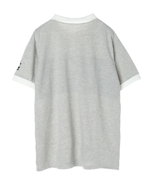 Green Parks ＥＧＯＩＳＴ　ロゴ刺しゅうラガーシャツ Gray