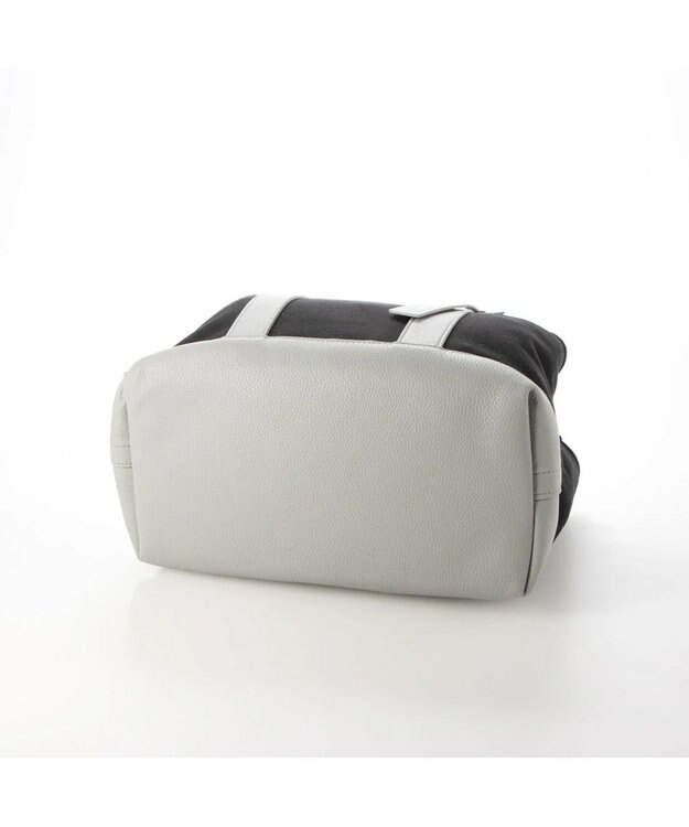 UNBILLION cachecache パーテーションキャンバストートバッグL ブラックグレー