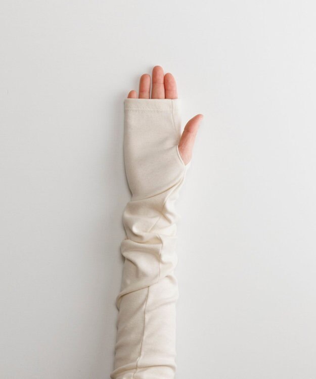 ORuKuBET 【オンワード・クローゼット限定】pure organic organic cotton arm cover / set【 UVカット・オーガニックコットン・日本製 】 アイボリー