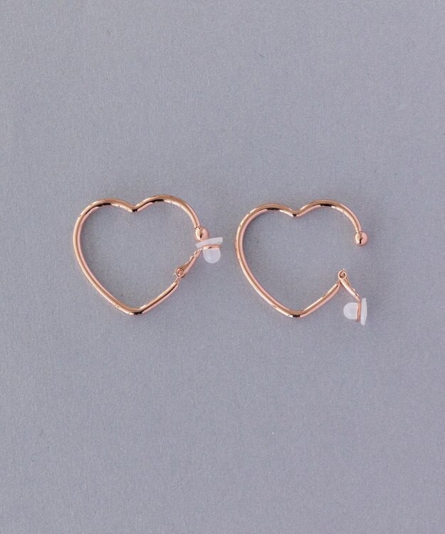 Phoebe ビックオープンハートイヤリング　ローズゴールド ローズゴールド
