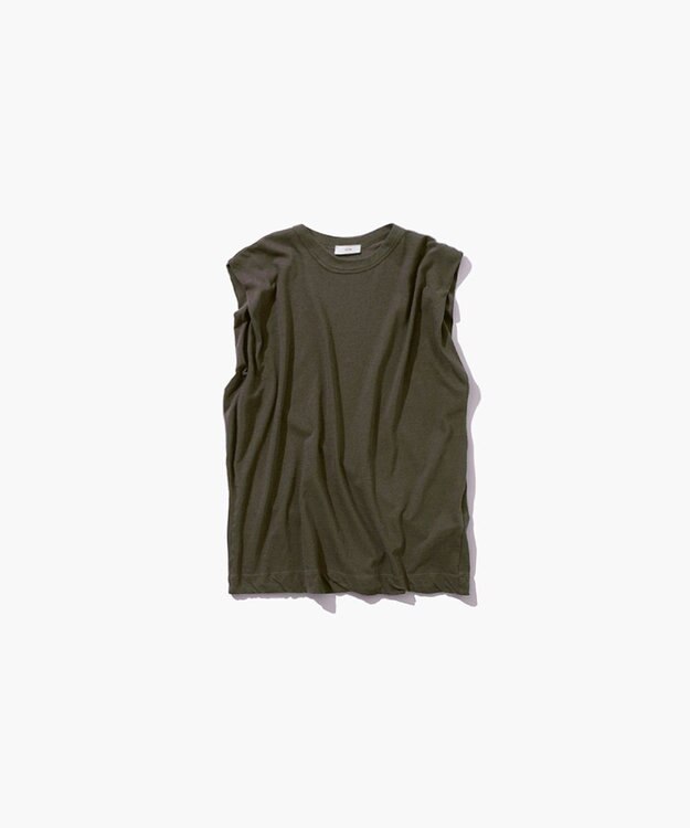 ATON 【別注カラー】FRESCA SINGLE JERSEY | タンクトップ KHAKI