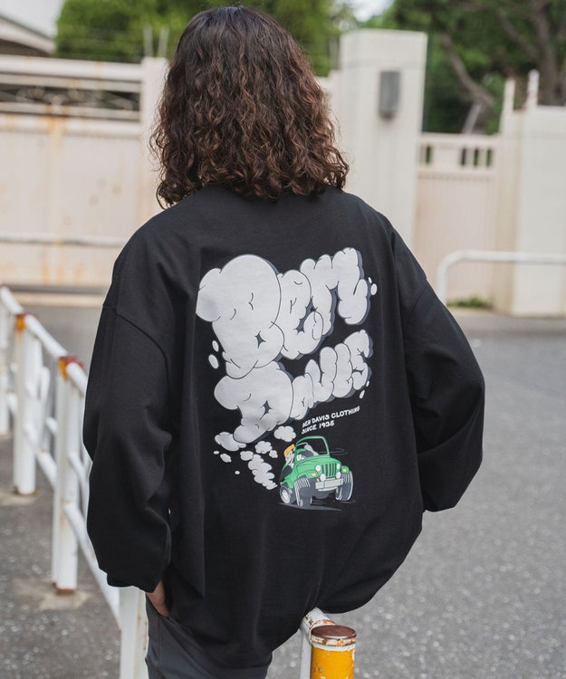 WEGO 別注ベンデイビスバックモチーフロゴLT ブラック