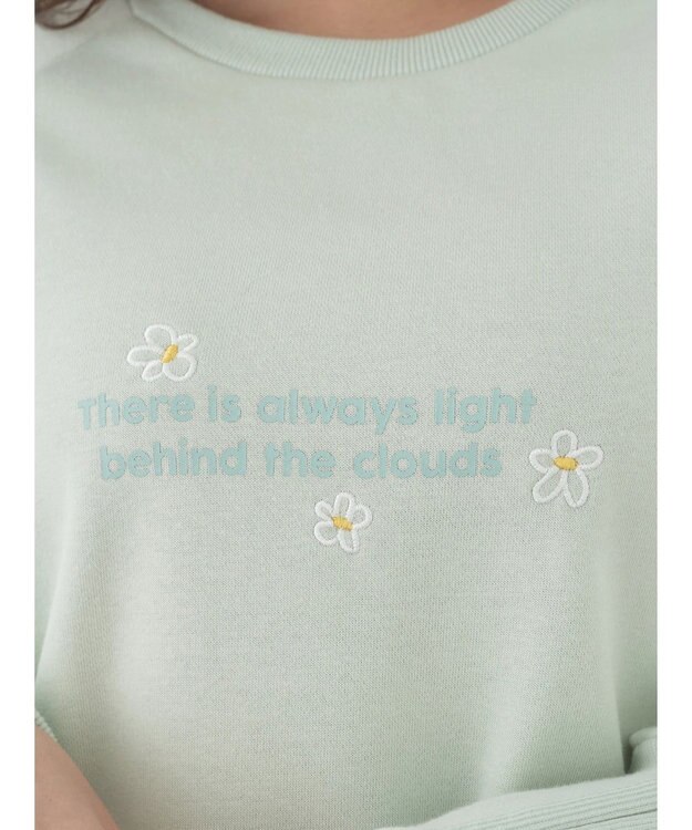 earth music&ecology 袖レースアップウラケプルオーバー Mint