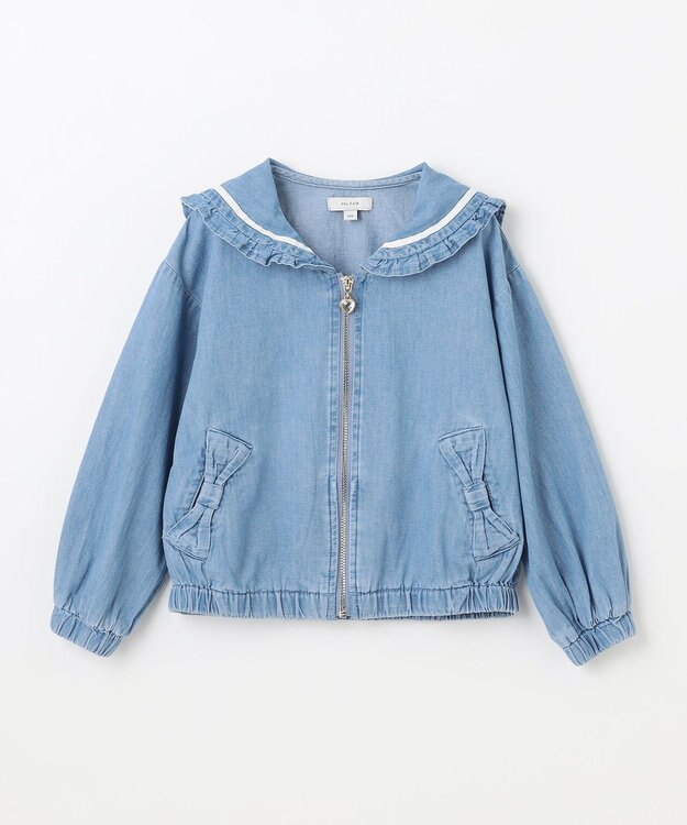 ANY KIDS セーラーカラーブルゾン ブルー