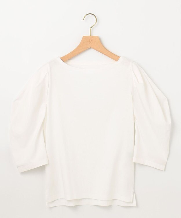 組曲 L 【接触冷感】コンビネーションポンチデザイン カットソー アイボリー系