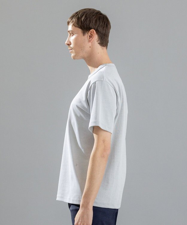 JOSEPH HOMME スビンギザカノコ　クルーネック ライトグレー系