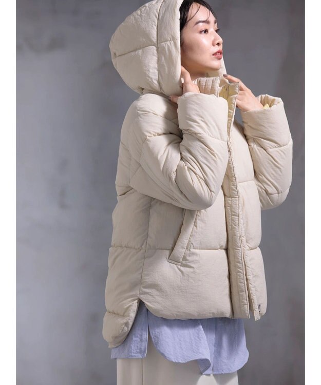 Green Parks ライトファイバーブルゾン Ivory