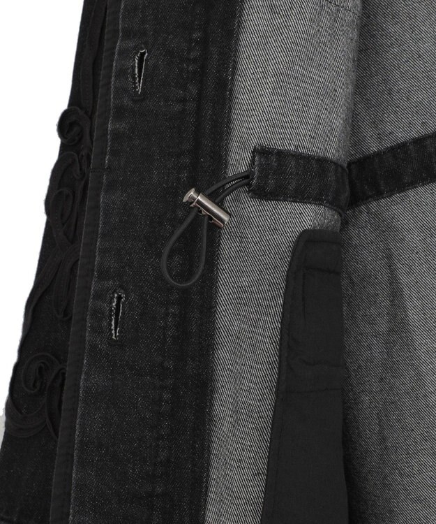 Green Parks ■ESCAR デニムコード刺繍ジャケット Gray