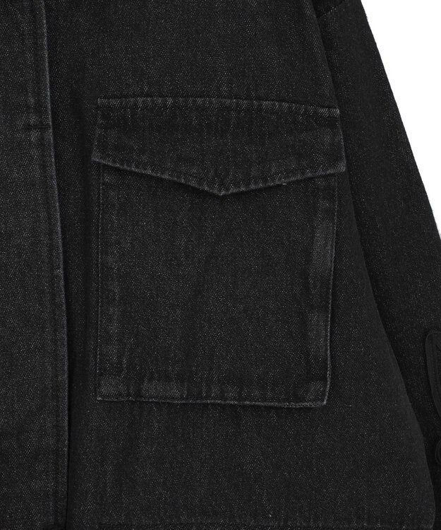 Green Parks ■ESCAR デニムコード刺繍ジャケット Black