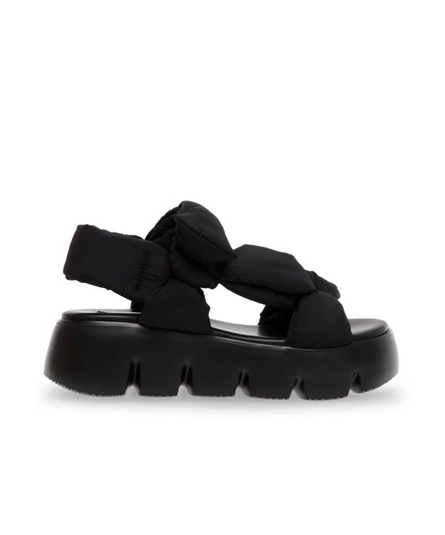 STEVE MADDEN BONKERS クッションベルトサンダル ブラック