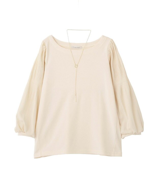 Green Parks ＳＥＴ２点　ネックレス＋マジョリカプルオーバー Ivory