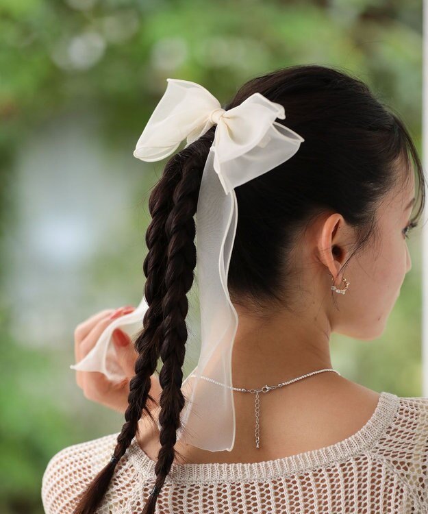 Green Parks ・ＨＡＬＦ　ＴＩＭＥ　ビッグリボンバレッタ Beige