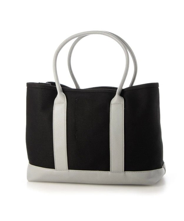 UNBILLION cachecache パーテーションキャンバストートバッグL ブラックグレー