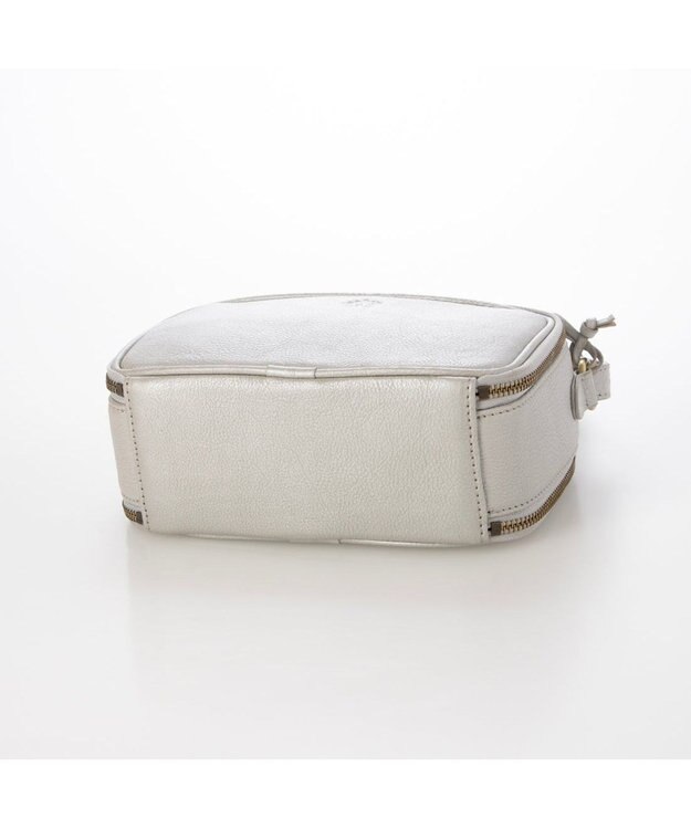 UNBILLION アトランタ ATLANTA / 牛革BOX型ウォレットショルダー シルバーグレー