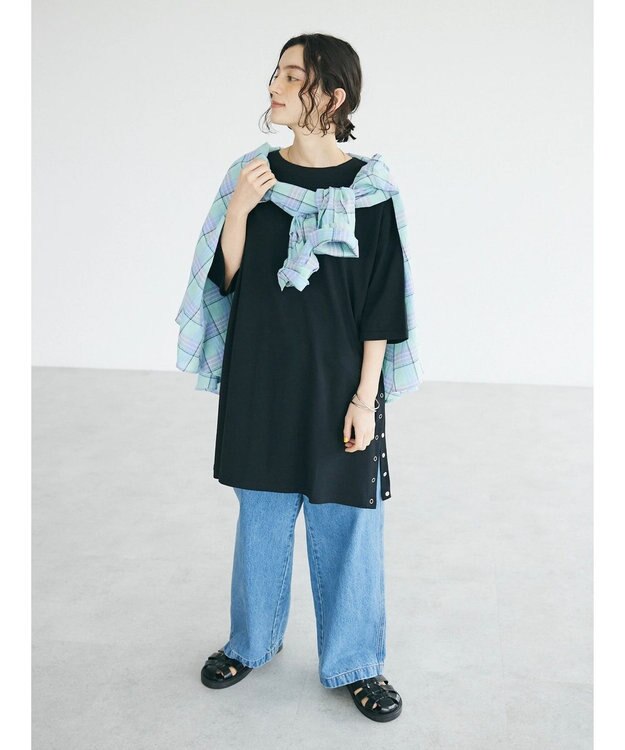 CRAFT STANDARD BOUTIQUE リングドットチュニック Black