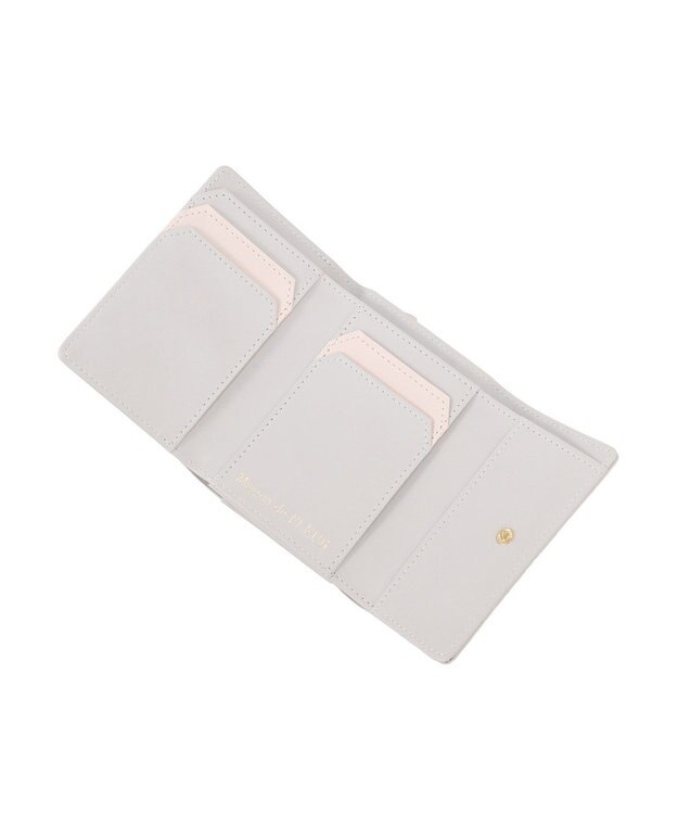 Maison de FLEUR カラーモノグラムウォレット Grayish Blue