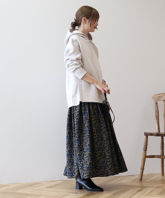 AMERICAN HOLIC サイドスリットポンチパーカー Gray Beige