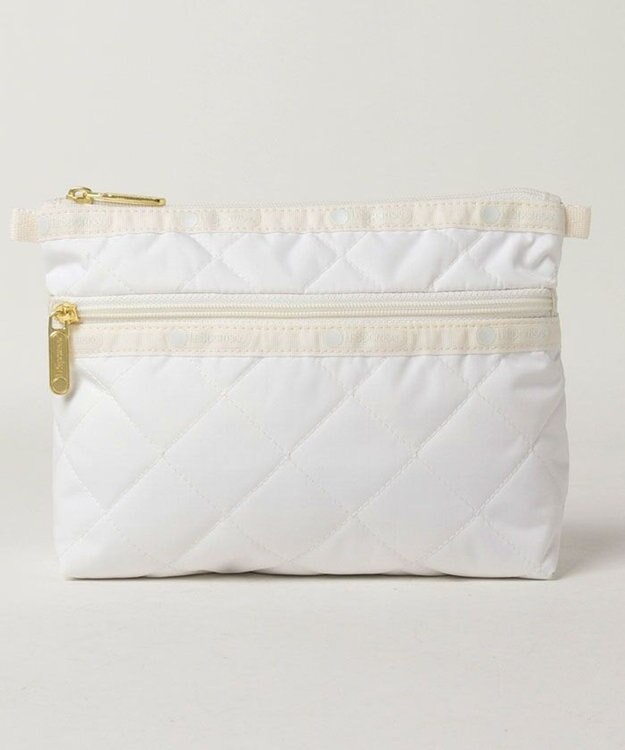 LeSportsac PERFECT COSME POUCH/ピュアホワイトキルト ピュアホワイトキルト