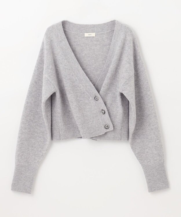 NAVE 【Nave】ウールカシミヤ カーディガン ライトグレー系