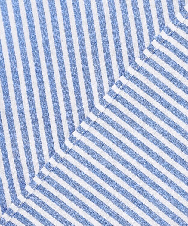 BEIGE， 【WEB限定】GILLES / シャツワンピース Blue Stripe