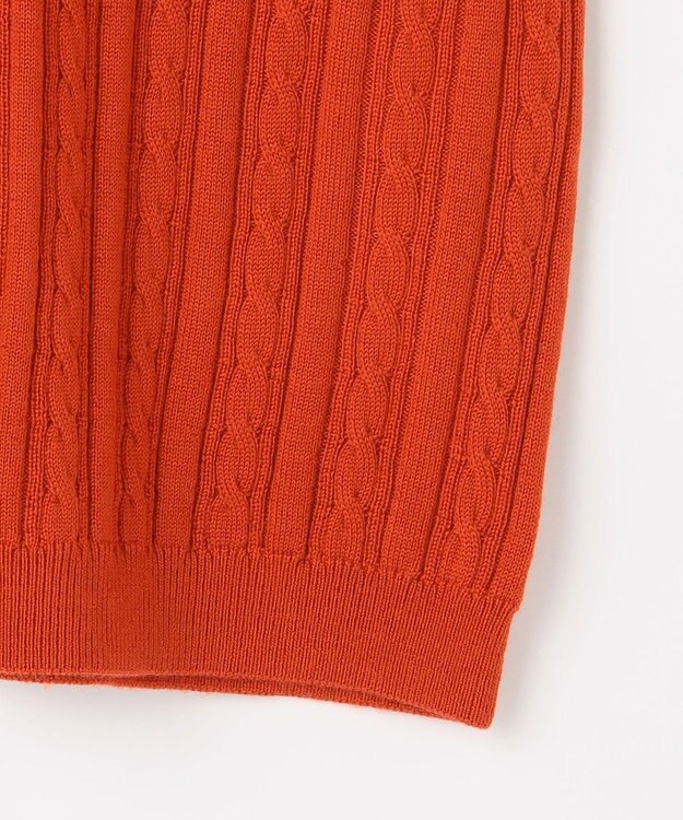 J.PRESS LADIES KNIT BASIC クルーネック ニット オレンジ系