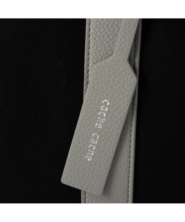 UNBILLION cachecache パーテーションキャンバストートバッグL ブラックグレー