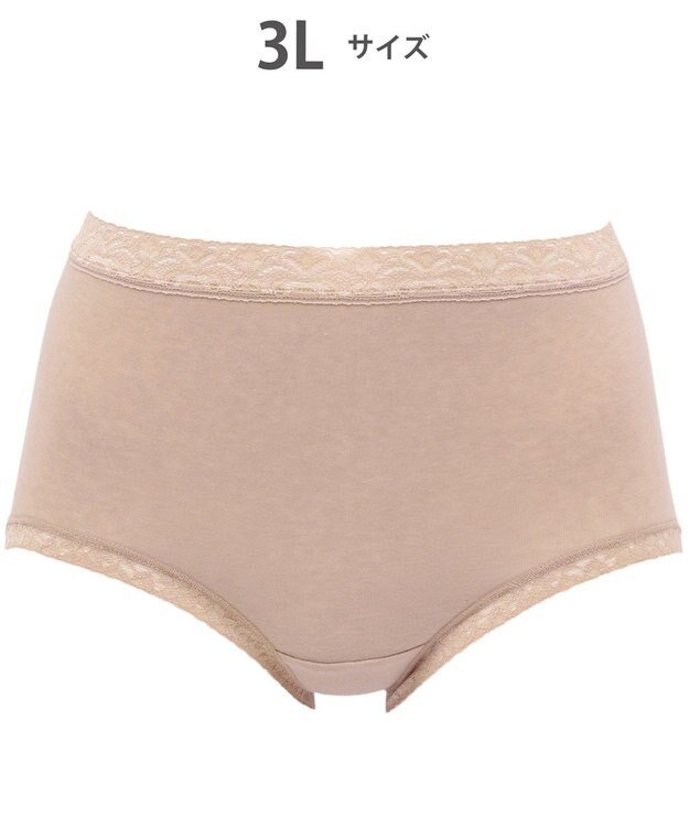 WACOAL 【ディアヒップ】 ショーツ はきこみ丈ふかめ 綿混(身生地) ヒップを包みこむフィット感 やさしいはきごこち PPA112 /ワコール サンドベージュ