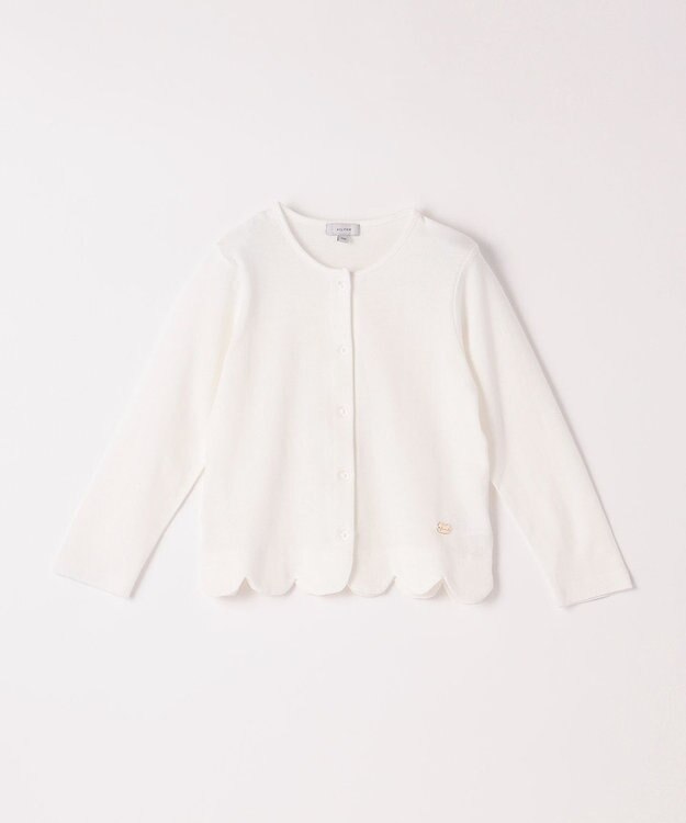 ANY KIDS 接触冷感 UVケア カーディガン エクリュ