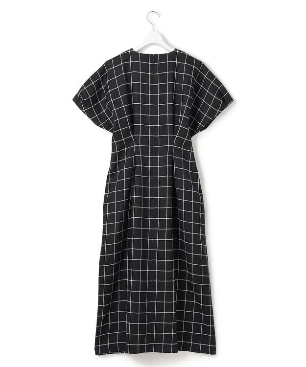 J.PRESS YORK STREET 【WOMEN】リネンライクイージーフィット ワンピース ブラック系3