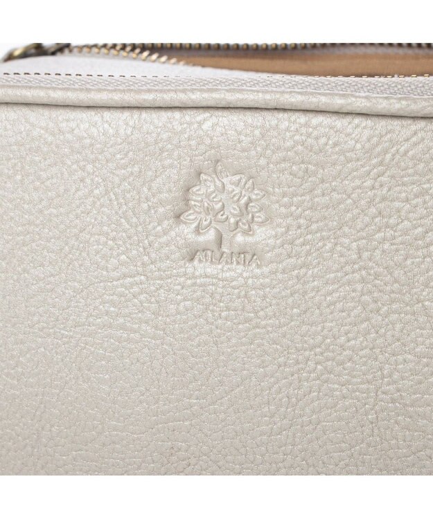 UNBILLION アトランタ ATLANTA / 牛革BOX型ウォレットショルダー シルバーグレー