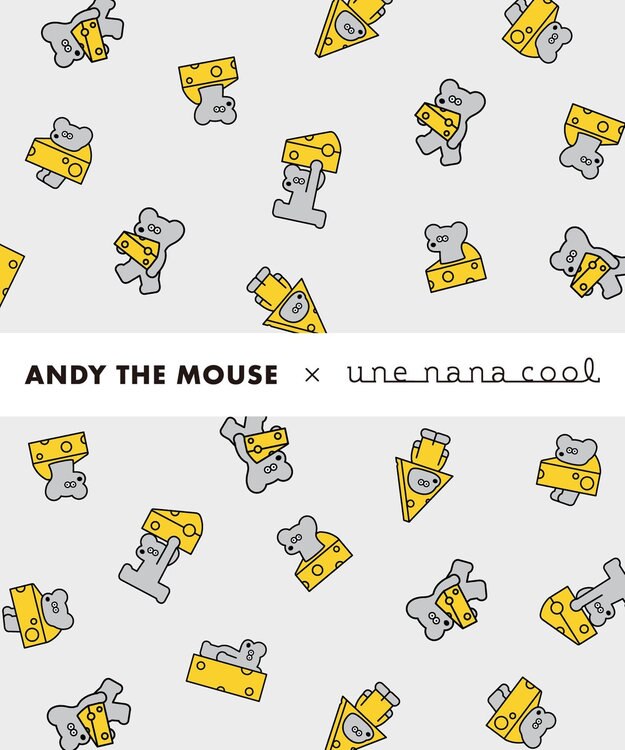 une nana cool MADE WITH ねずみのANDY【綿混】フラット仕上げショーツ GY