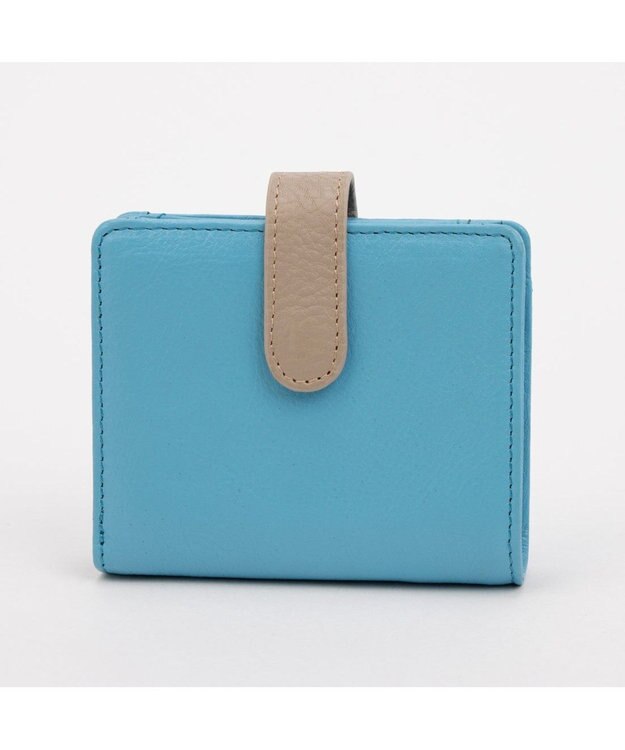 UNBILLION アトランタ ATLANTA / 牛革二つ折りカラーコンビウォレット ブルー